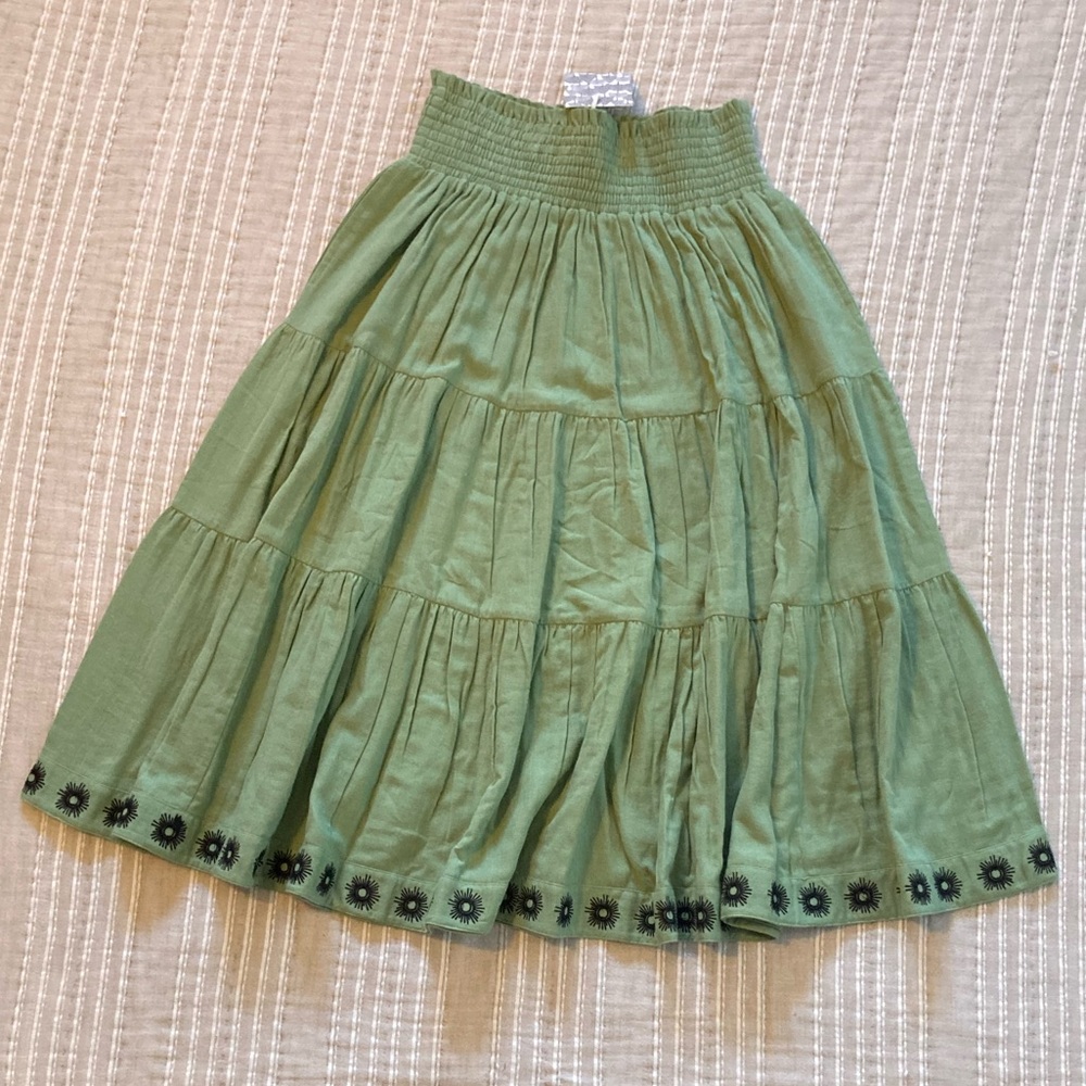 Kate Quinn embroidered maxi skirt